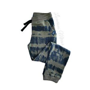 Lucky Brand Big Boys Lazy Day Jogger Pants Tie-Dye Olive Green Sz XL (18/20) NEW